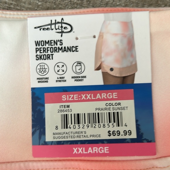 Reel Life “Performance” Skort Size XXL. NWT. - Picture 6 of 7